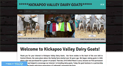 Desktop Screenshot of kickapoovalleydairygoats.com